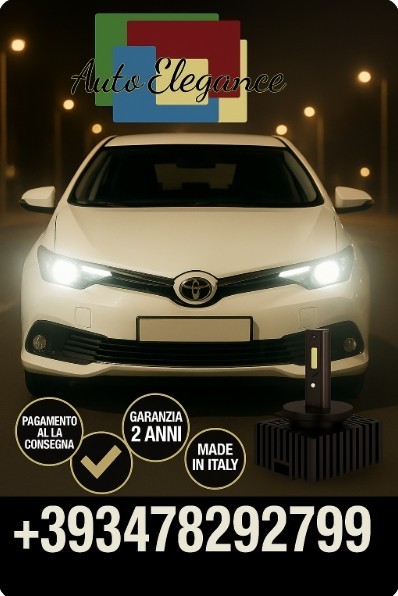 KIT LED D1S 6000K BIANCO CANBUS – Anabbaglianti per Toyota Auris