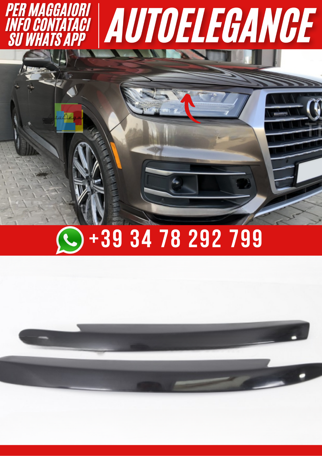 P&aacute;rpados Para Faros Audi Q7 4M (2015&ndash;2019)
