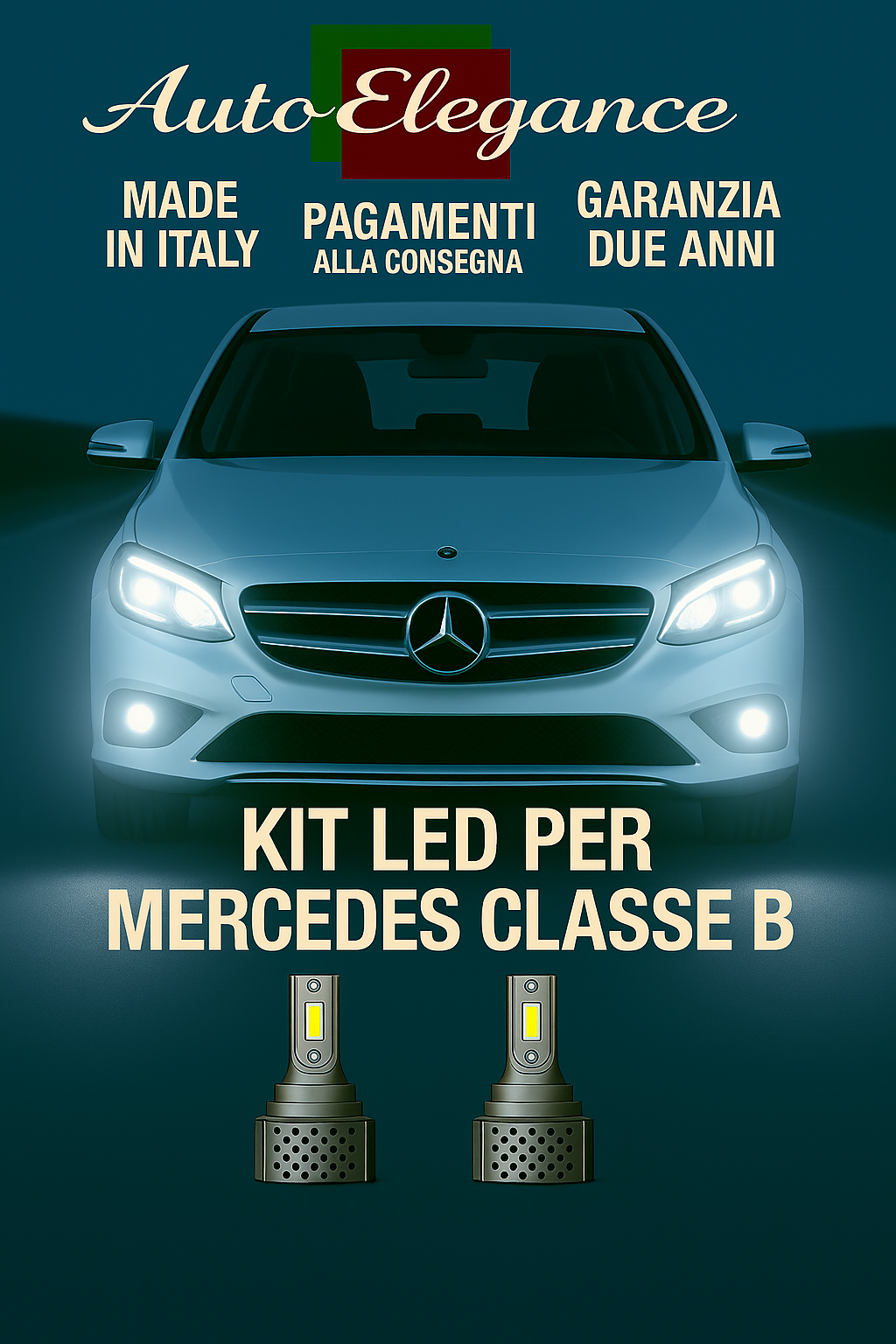 KIT LED D3S 6000K BIANCO CANBUS – Anabbaglianti per Mercedes-Benz Classe B