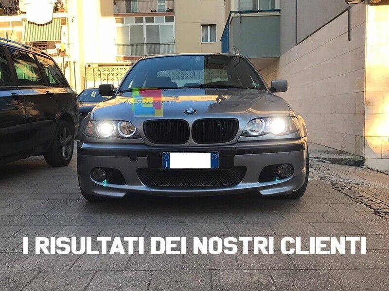 Leuchtt&uuml;rme f&uuml;r BMW E46 Limousine Touring 09.01-03.05 2 Rad Halo Nero-Mostra Die