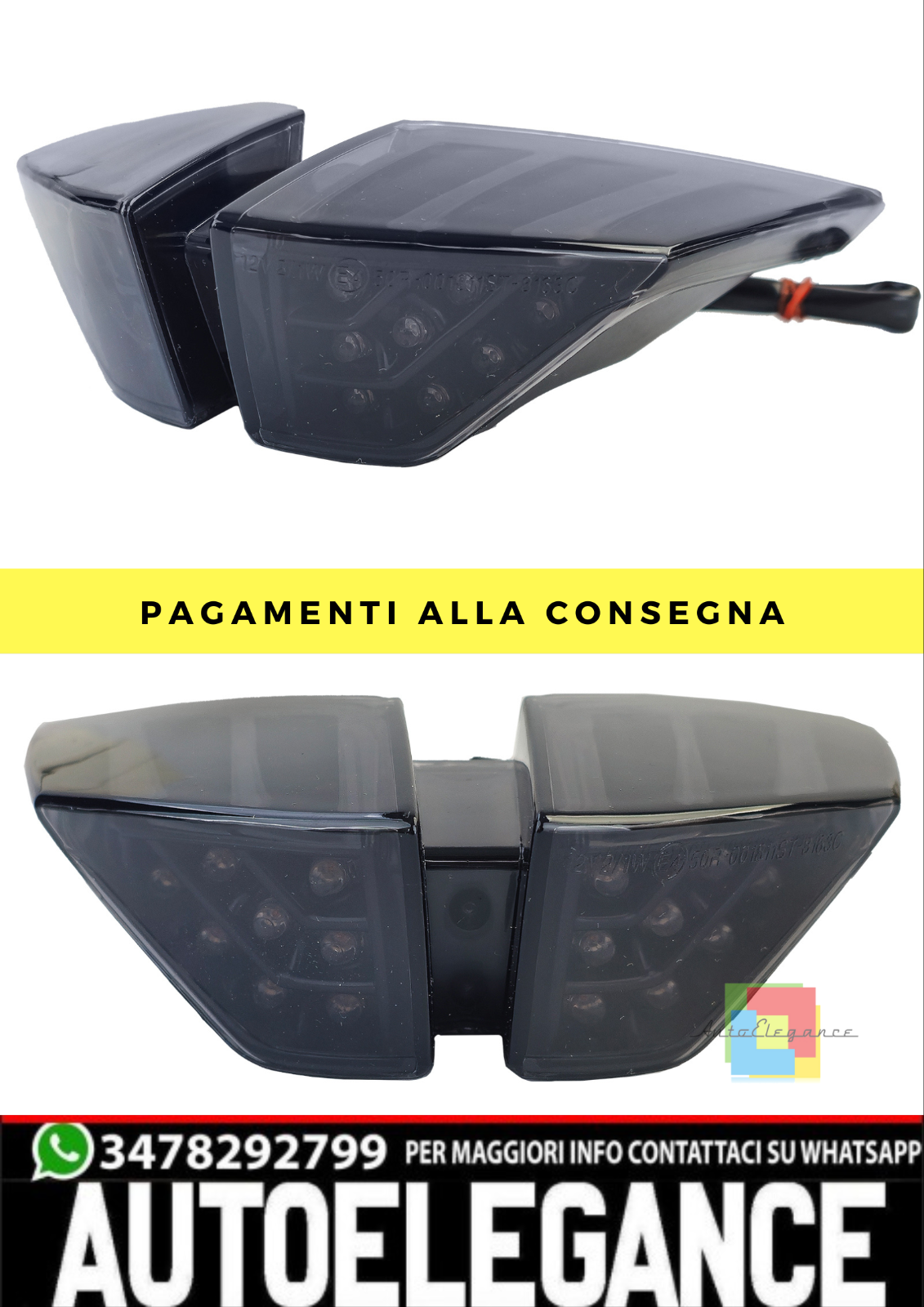 ??Fari posteriore a LED per nero MV Agusta F4 1000 Brutale 920 990 1090 R RR??