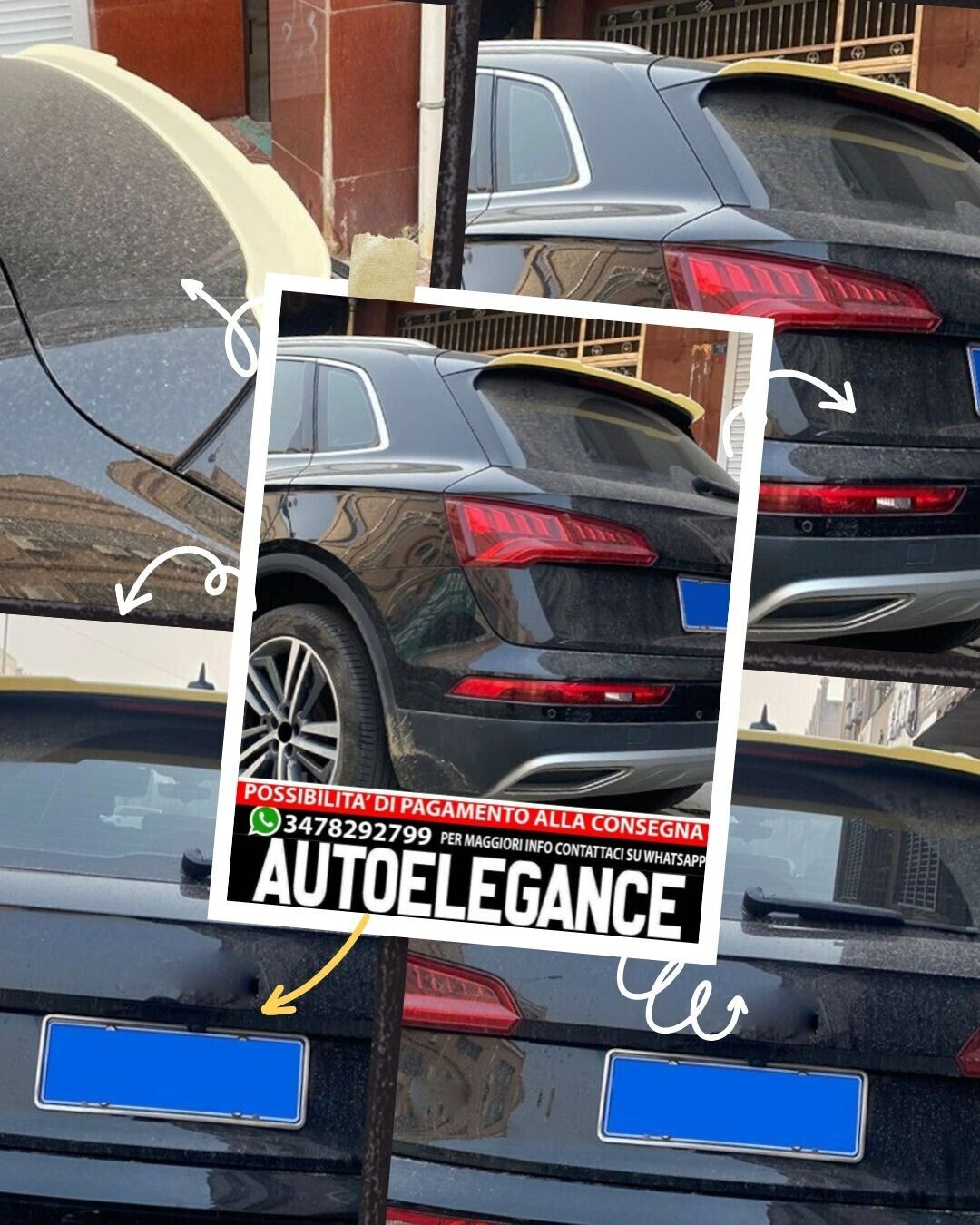 SPOILER adatto per AUDI SQ5/Q5 II 2016+