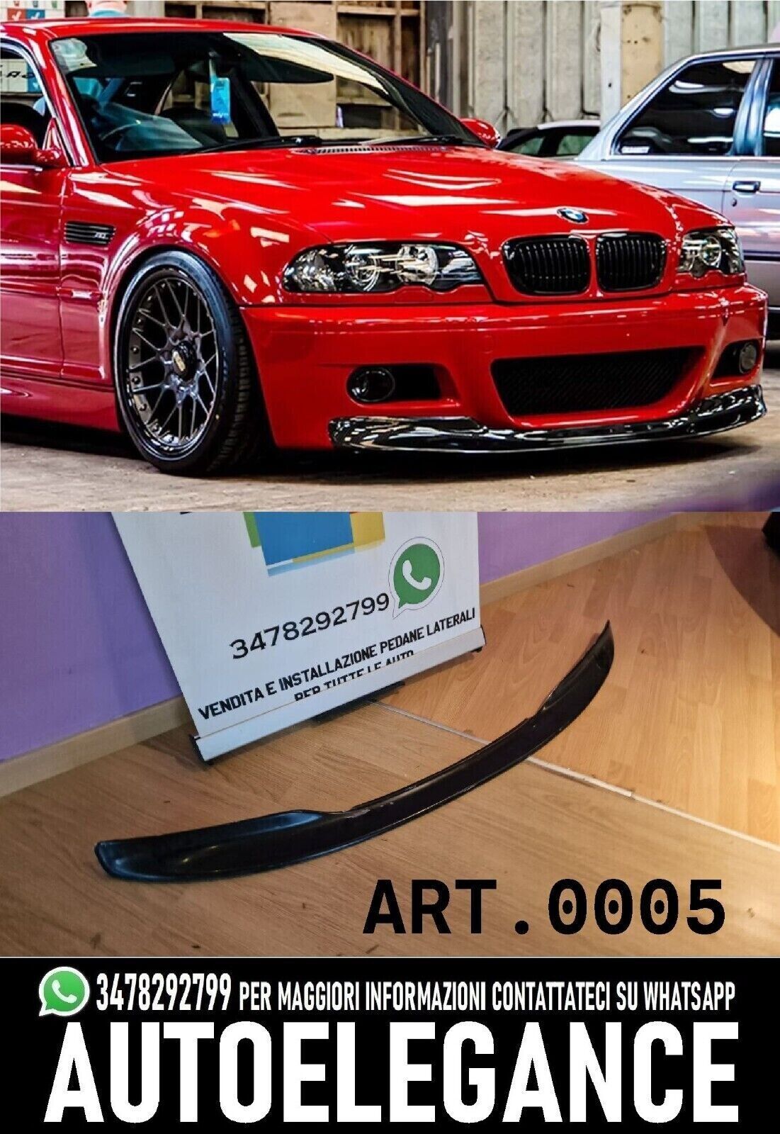 SPLITTER PARA BMW SERIE 3 E46 1997-2006 M3 GLOSS BLACK LOOK 0005
