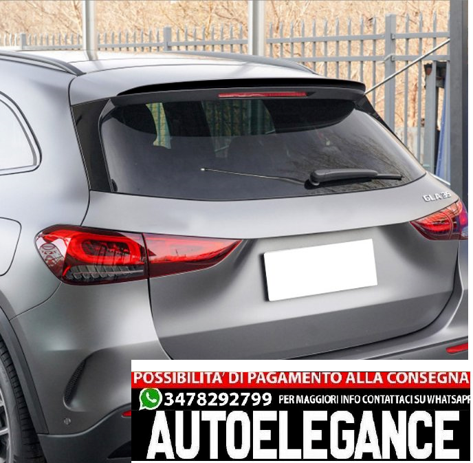Roof Spoiler For Mercedes Gla H247 Brillant Black Painted Rear Spoiler Rear Wing