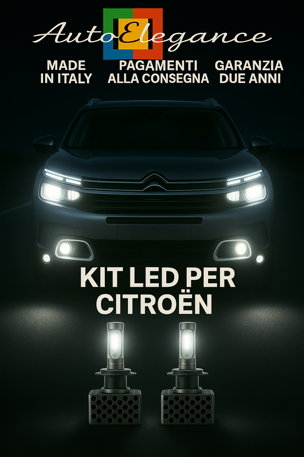 Set LED D5S 6000K Croisement pour Citro&euml;n DS7 Blanc Canbus