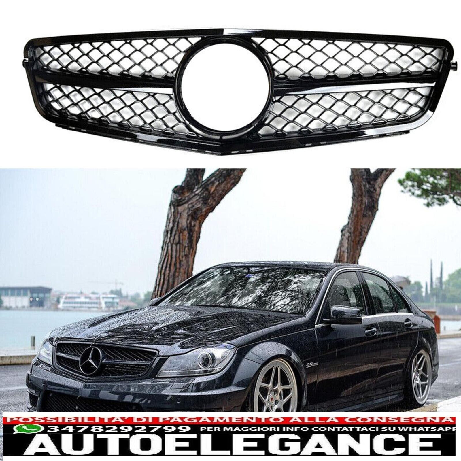 Grille De Radiateur W204 C63 AMG Brillante Pour Mercedes Classe C