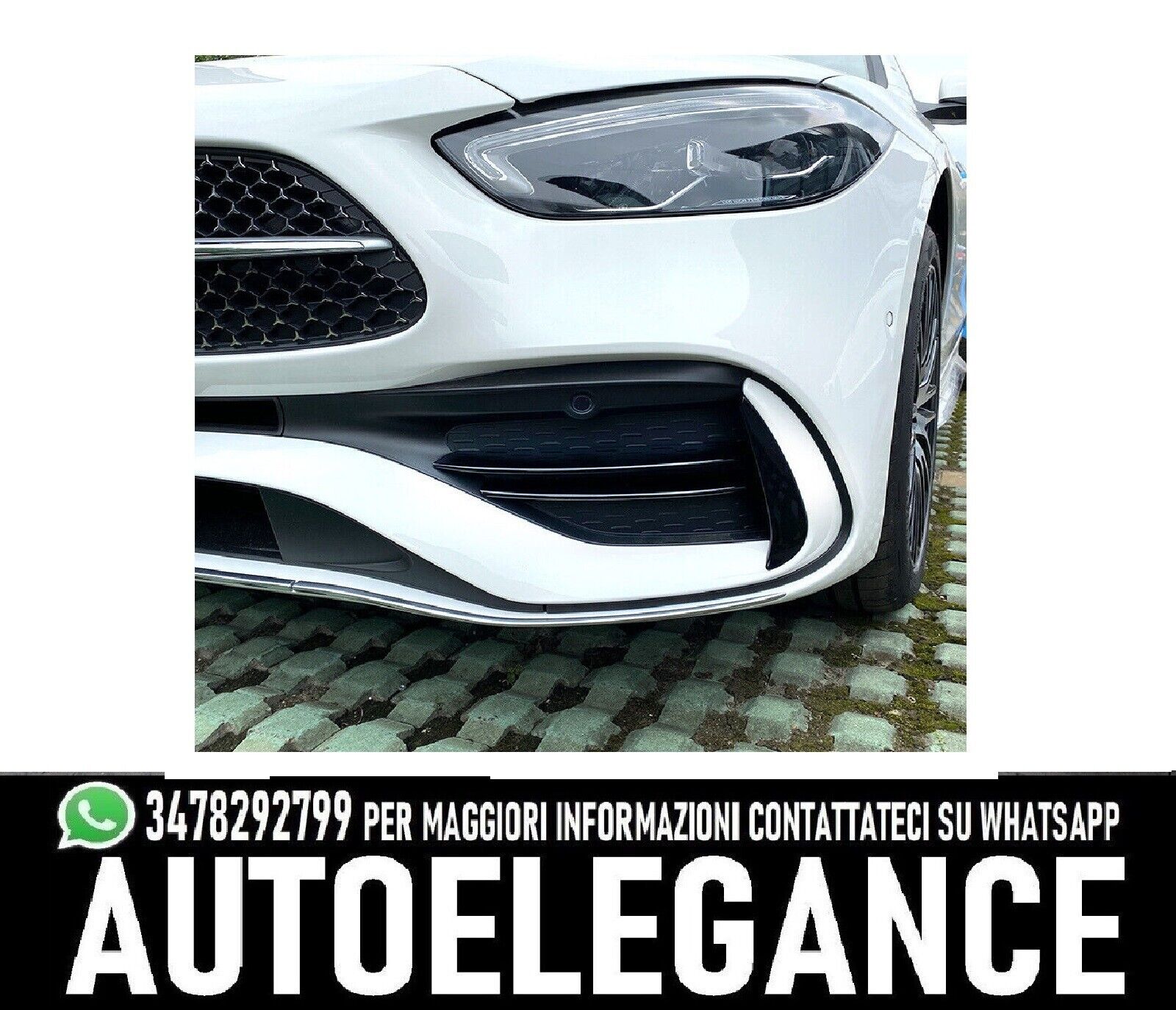 GRILLES ANTIBROUILLARD ADAPT&Eacute; POUR MERCEDES W206 S206 AMG LINE