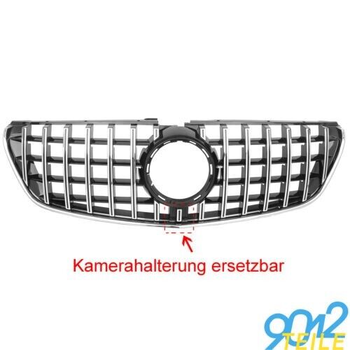 F&uuml;r Mercedes Gt Look Gitter Classe V W447 14-18 Verchromt Poliert Schwarz Rad