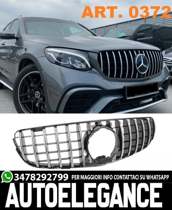 Gitter Vorne Mercedes Glc C253 X253 15-18 Profile Verchromt