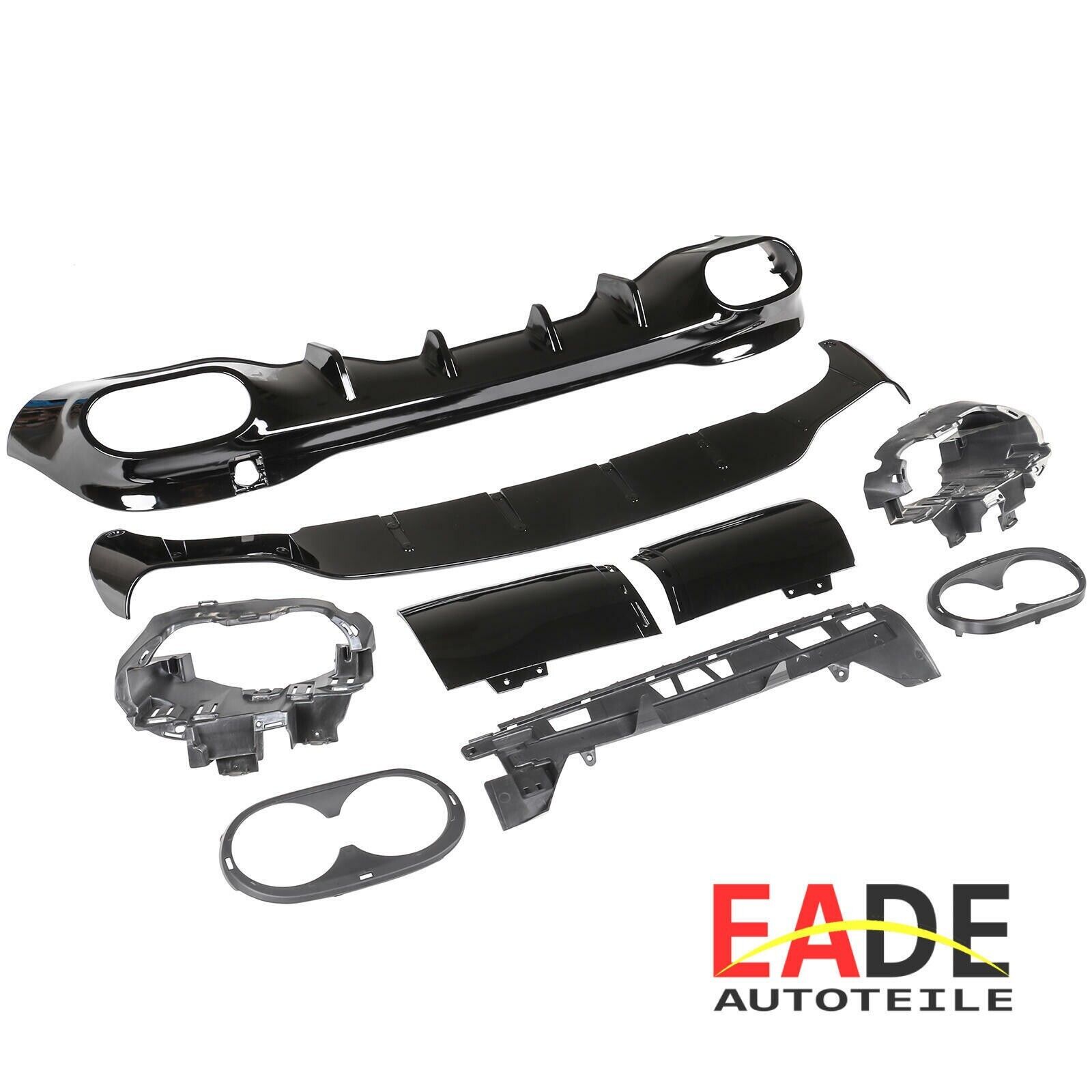 PARAURTI POSTERIORE DIFFUSORE TERMINALI SCARICO DOPPIO PER MERCEDES CLA W118 C11