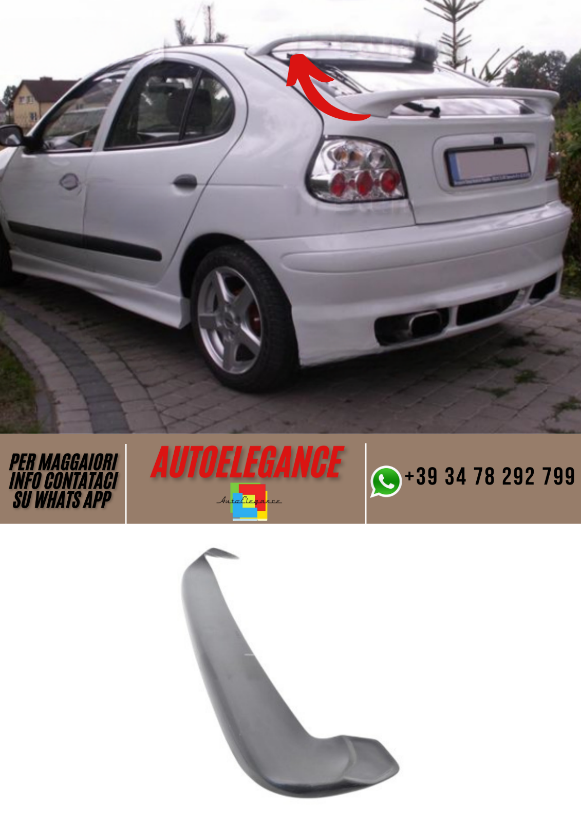 Spoiler parabrezza RENAULT Megane HB 5d