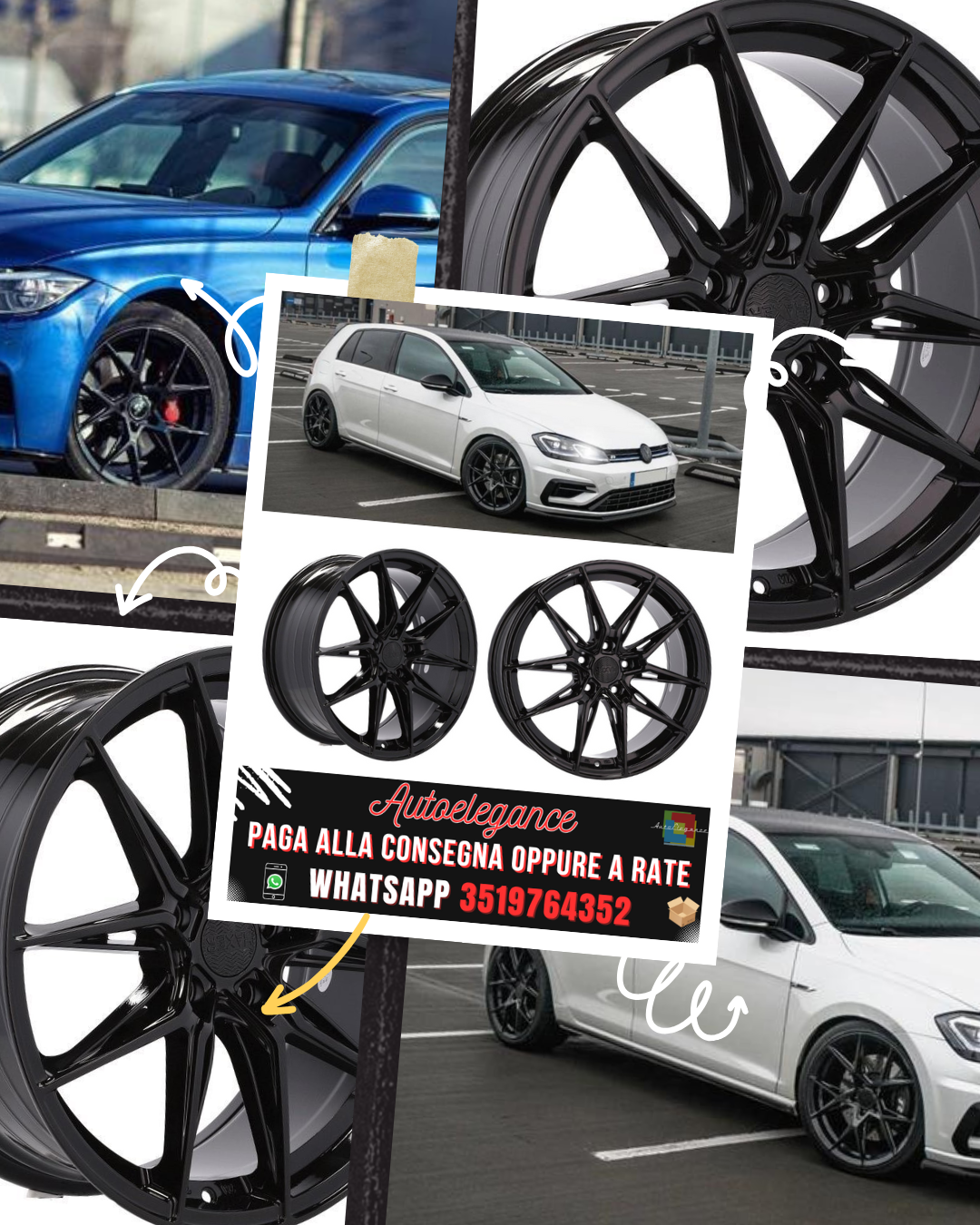 CERCHI CERCHIO IN LEGA 17" Adatto per ALFA ROMEO CITROEN DS FIAT FORD JAGUAR