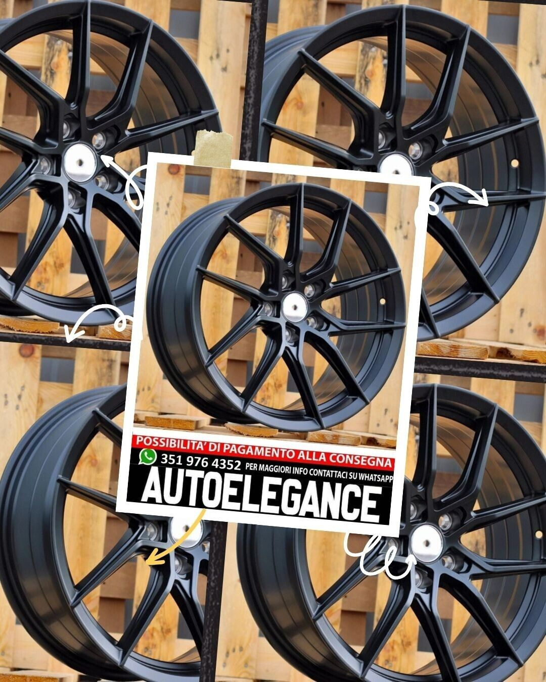 CERCHI CERCHIO IN LEGA 18" Adatto per VW BMW