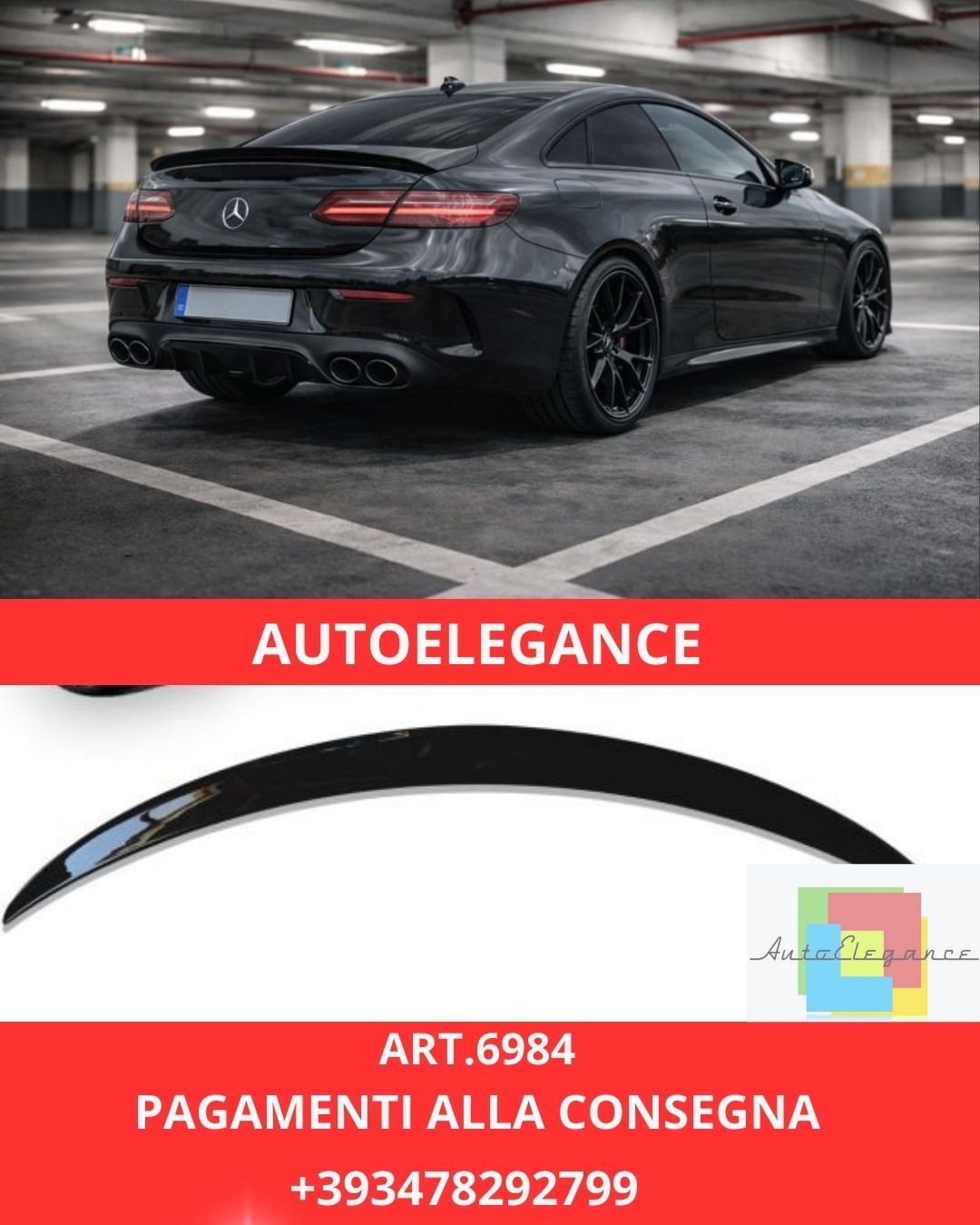 Art.-Nr. 6984 Spoiler passend für Mercedes C238 E-Klasse Coupé 2016-2022