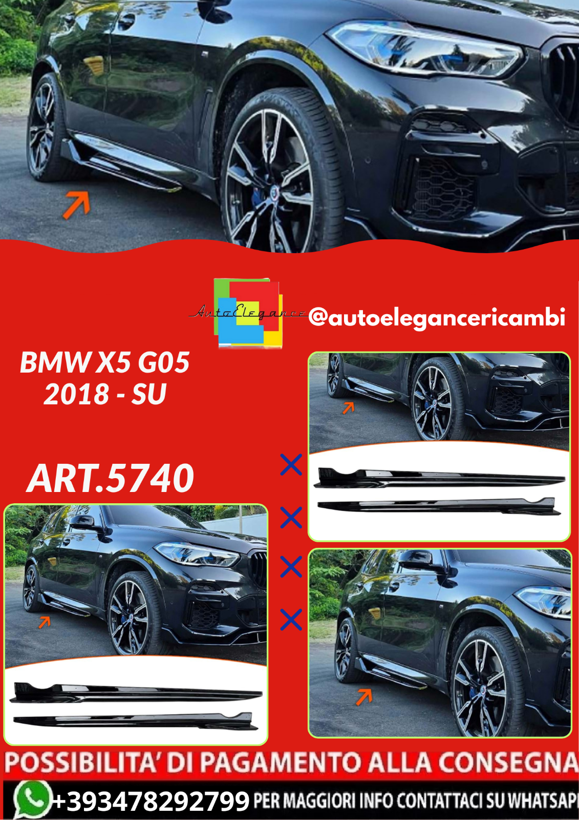 ART.5740  Untere Seitenschweller BMW X5 G05 2018–