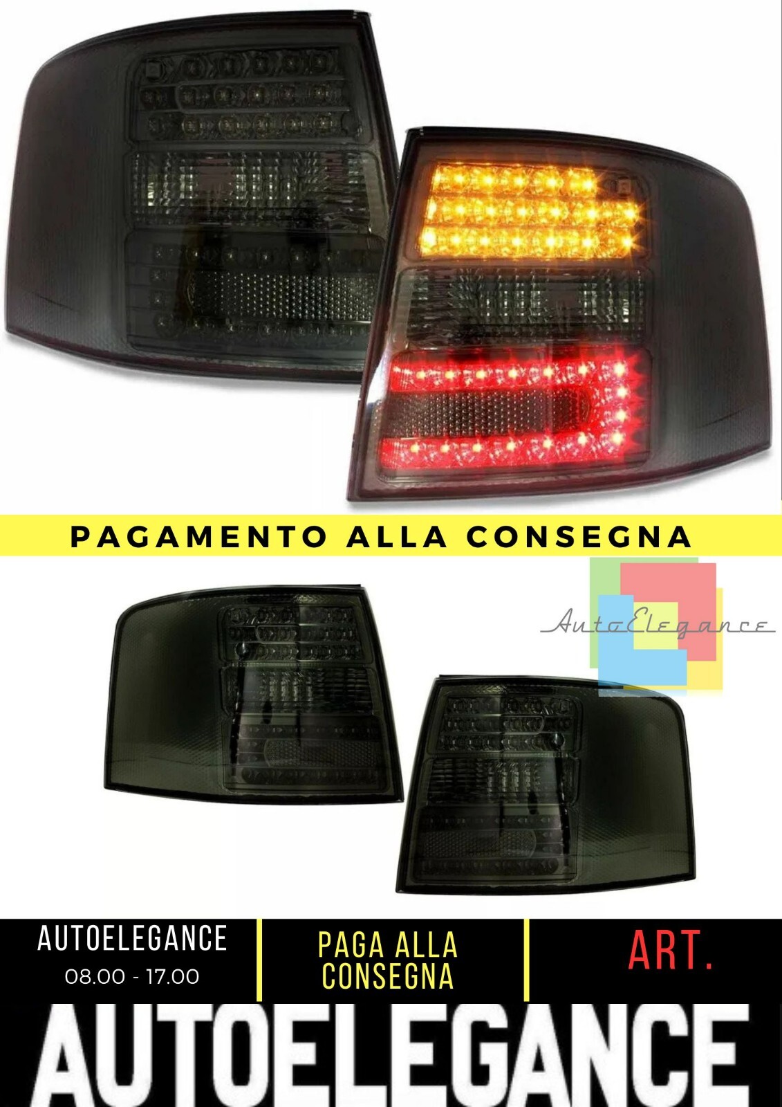 FANALI POSTERIORI PER AUDI A6 4B C5 ANTERIORI STATION WAGON 97-05