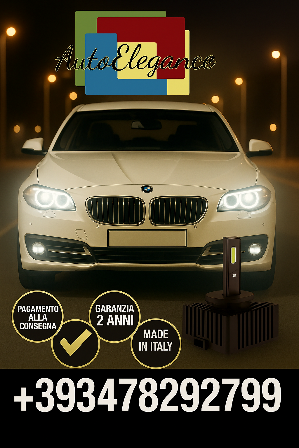 ?KIT LED D1S 6000K BIANCO CANBUS &ndash; Anabbaglianti per BMW Serie 5?