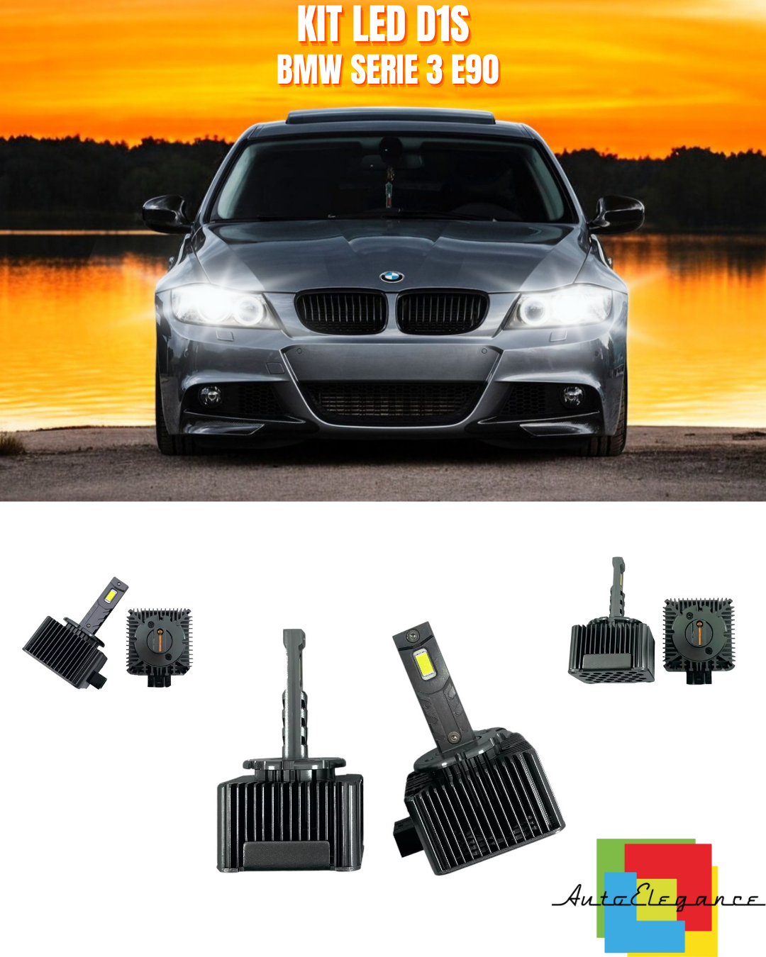 ? Leuchten Abblendlicht D1S Set LED 6000K Passend F&uuml;r BMW Serie 3 E90