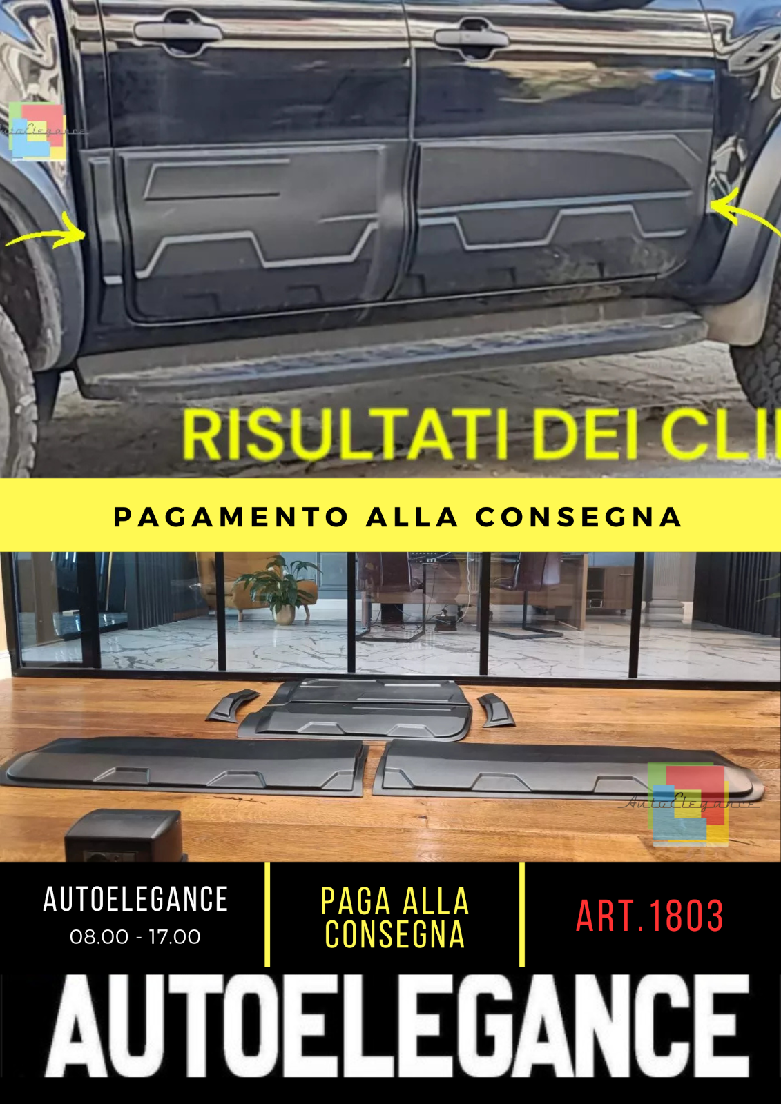 ?1803 PROTEZIONE PORTIERE RANGER T6 T7 T8 2012-2022 LOOK JUMBO NERO OPACO?