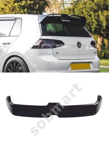 VW GOLF 7 2012 - 2020 SPOILER POSTERIORE PARAFANGO TUNING ABS nero lucido-mostra