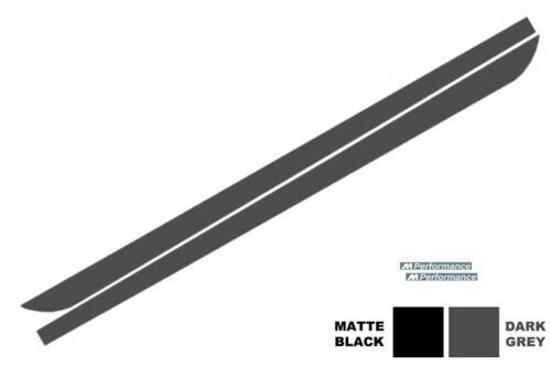 Decalcomanie laterali adesivo vinile per BMW F10 F11 11+ grigio scuro M-Perform