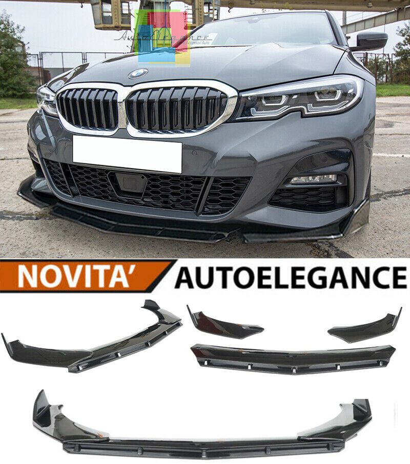 BMW Serie 3 G20 S&eacute;parateur Pare-Choc Noir Poli Look M3 - 3P