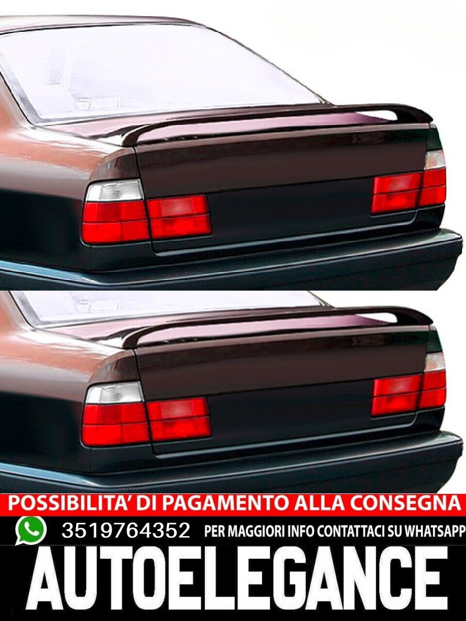 Spoiler tetto posteriore addato per BMW 5 E34