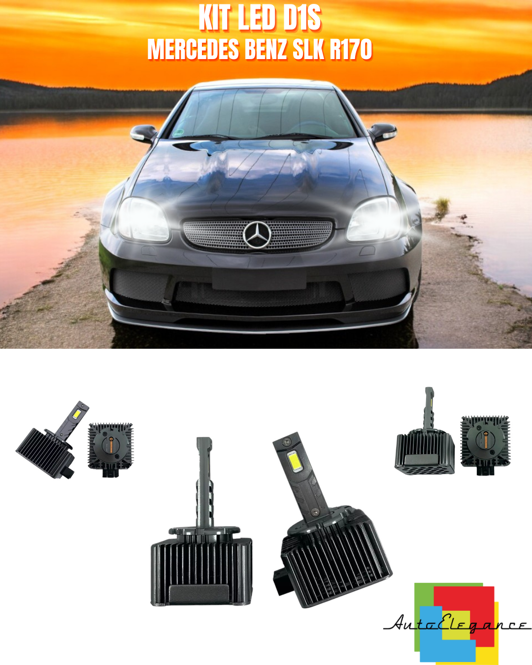 ?FARO ANTINIEBLA D1S LED 6000K ADECUADO PARA MERCEDES BENZ SLK R170?