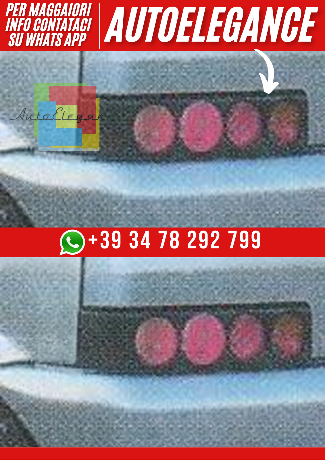 ??Coprifari Arri&egrave;re Compatible Avec Fiat Cinquecento 1991&ndash;1998 ??