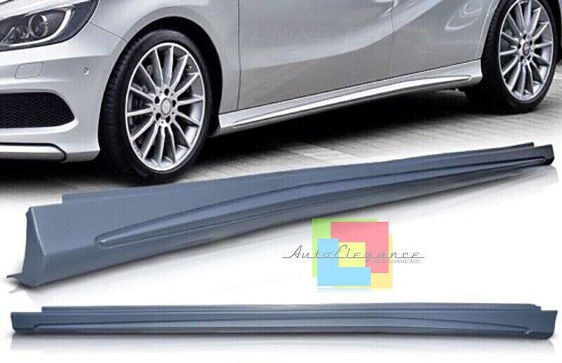 FALDAS LATERALES BAJO PUERTA MERCEDES CLASE A W176 ABS/ASPECTO PL&Aacute;STICO AMG