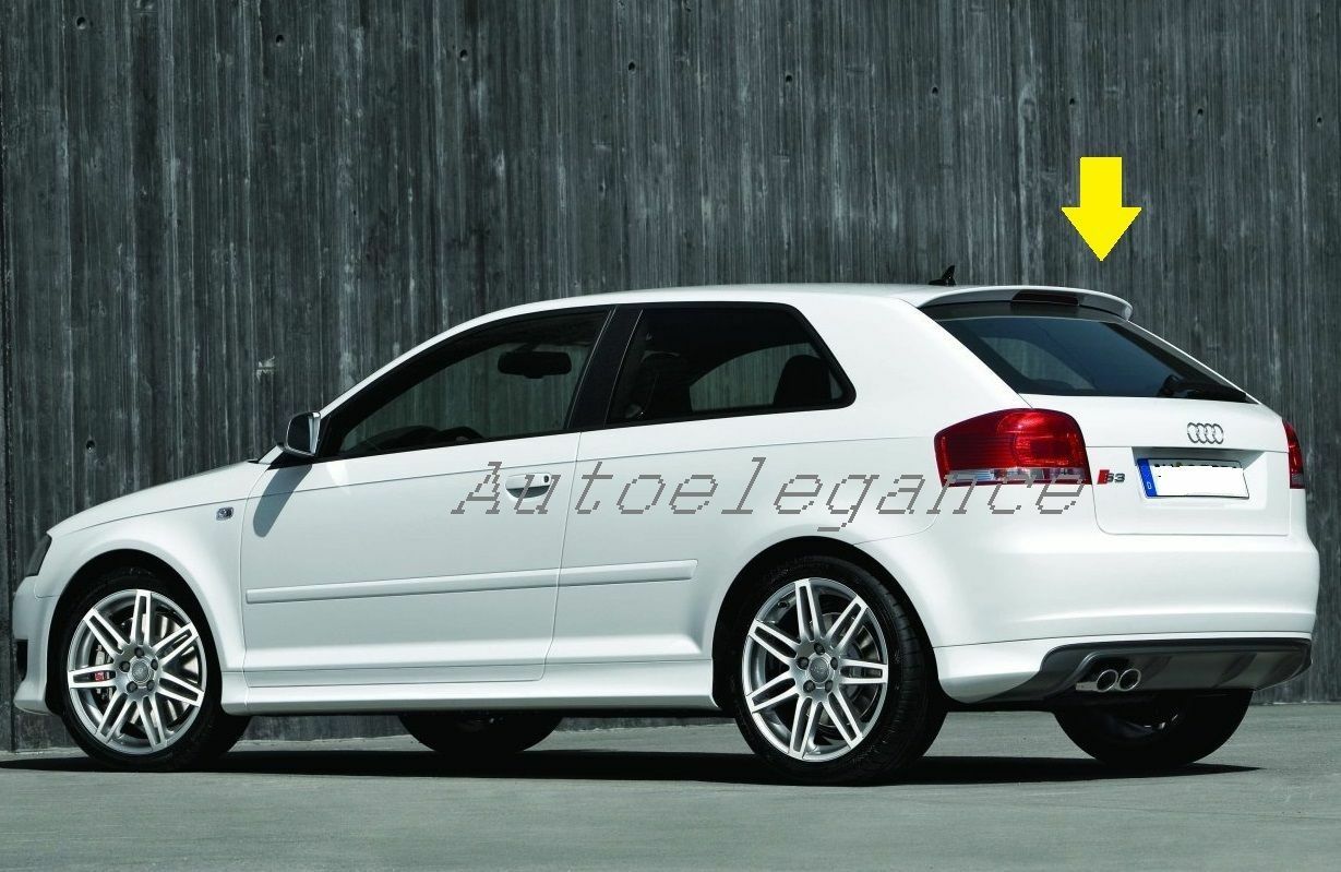 SPOILER POSTERIORE SUL TETTO AUDI A3 8P 2003 - 2008 LOOK S-LINE S3