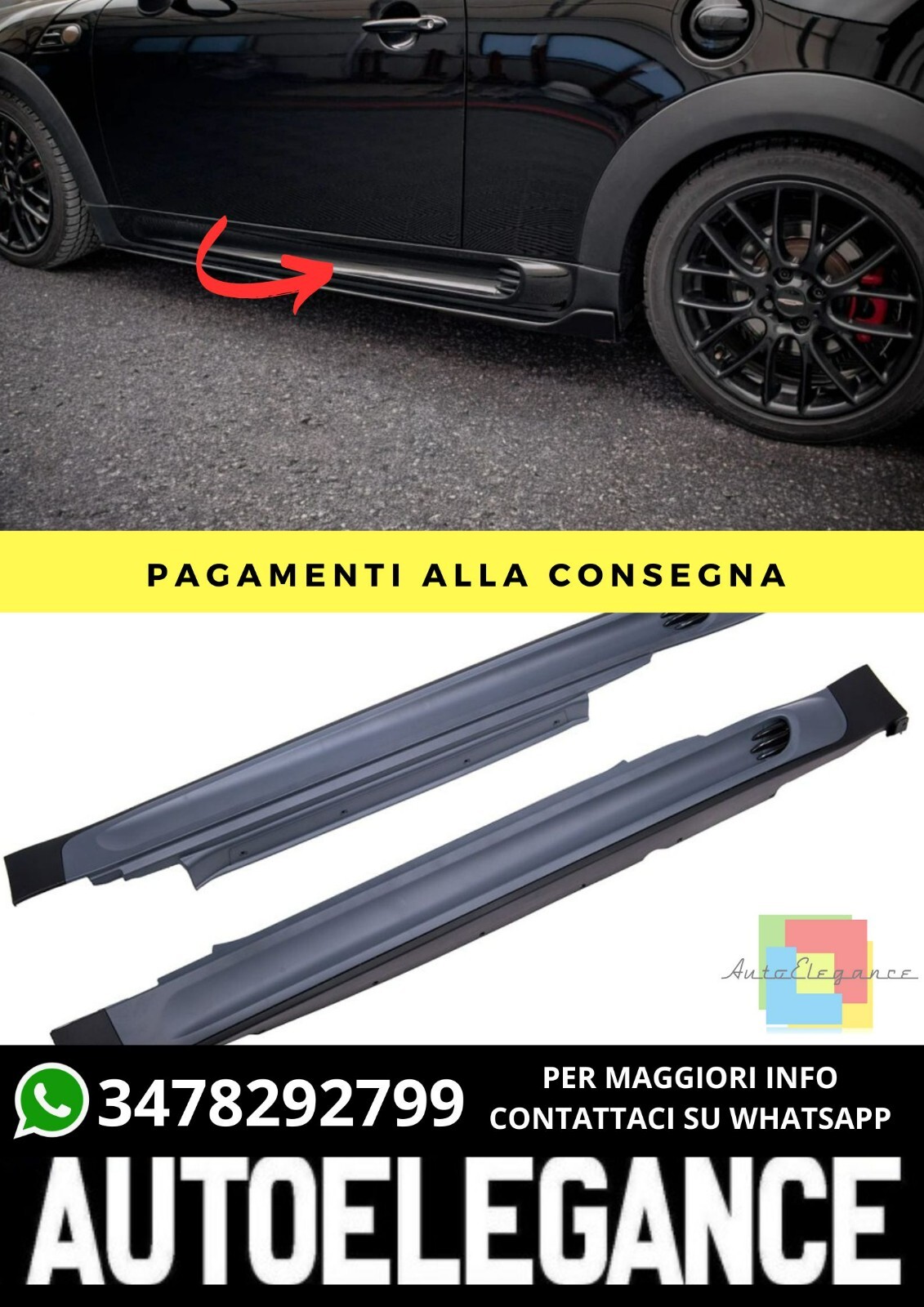 Minigone Adecuado Para MINI R56 Hatchback 2006-2013 Cooper