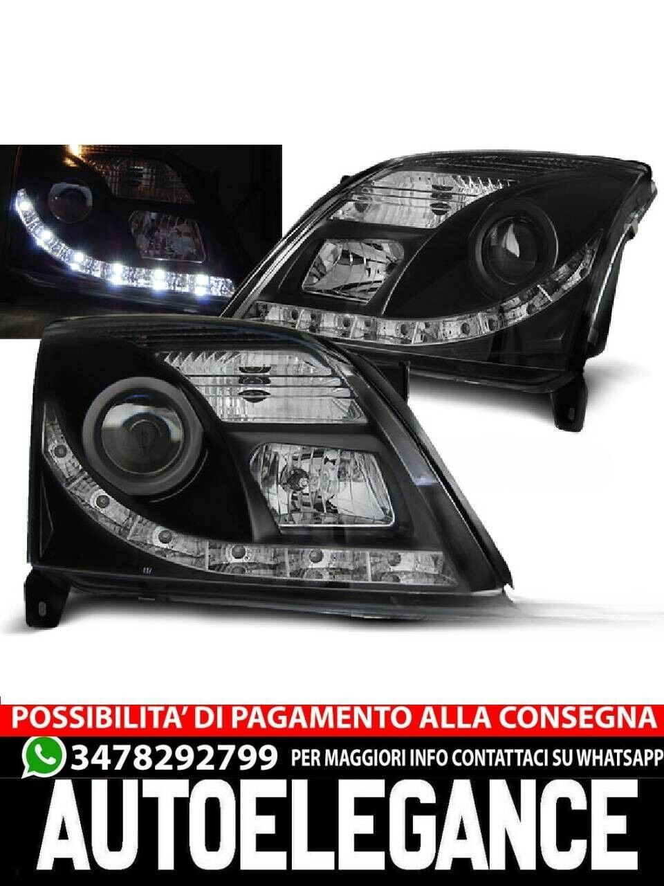 Opel Vectra C 04.02-08.05 Schwarz Licht Diurna