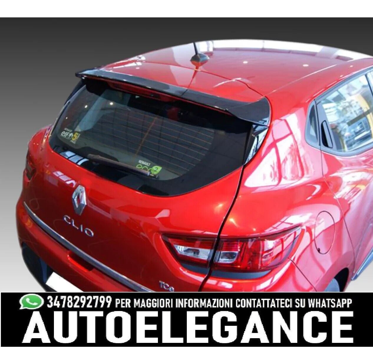 Spoiler tetto Renault Clio Mk4 (2012-2019)