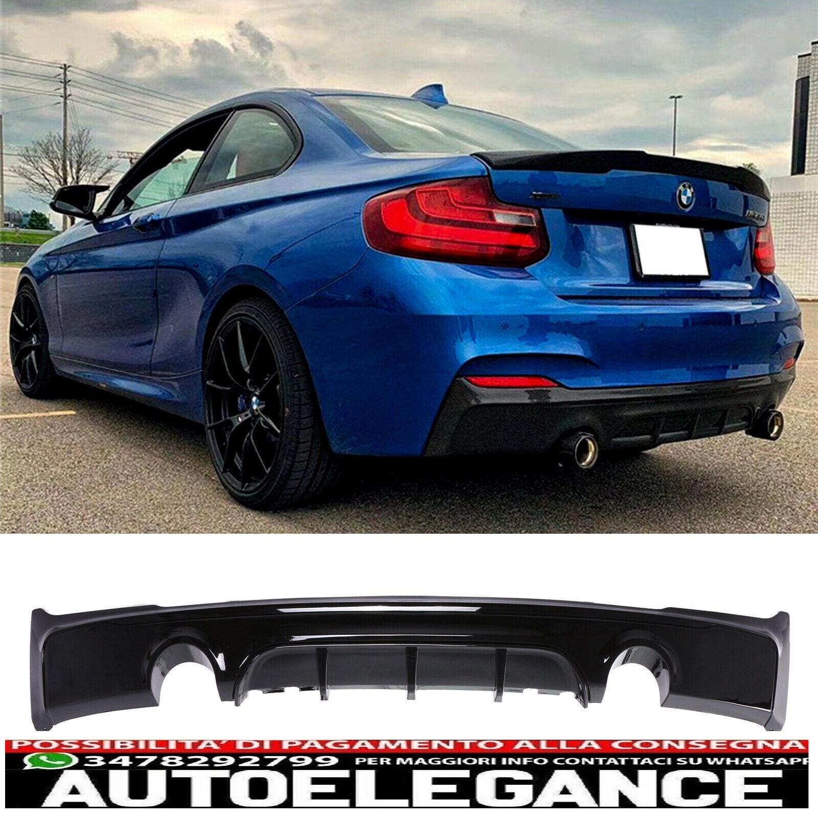 Finish Auspuffanlage Diffusor Hinten Einzelrohr f&uuml;r BMW 2er f22 f23 Sw Poliert
