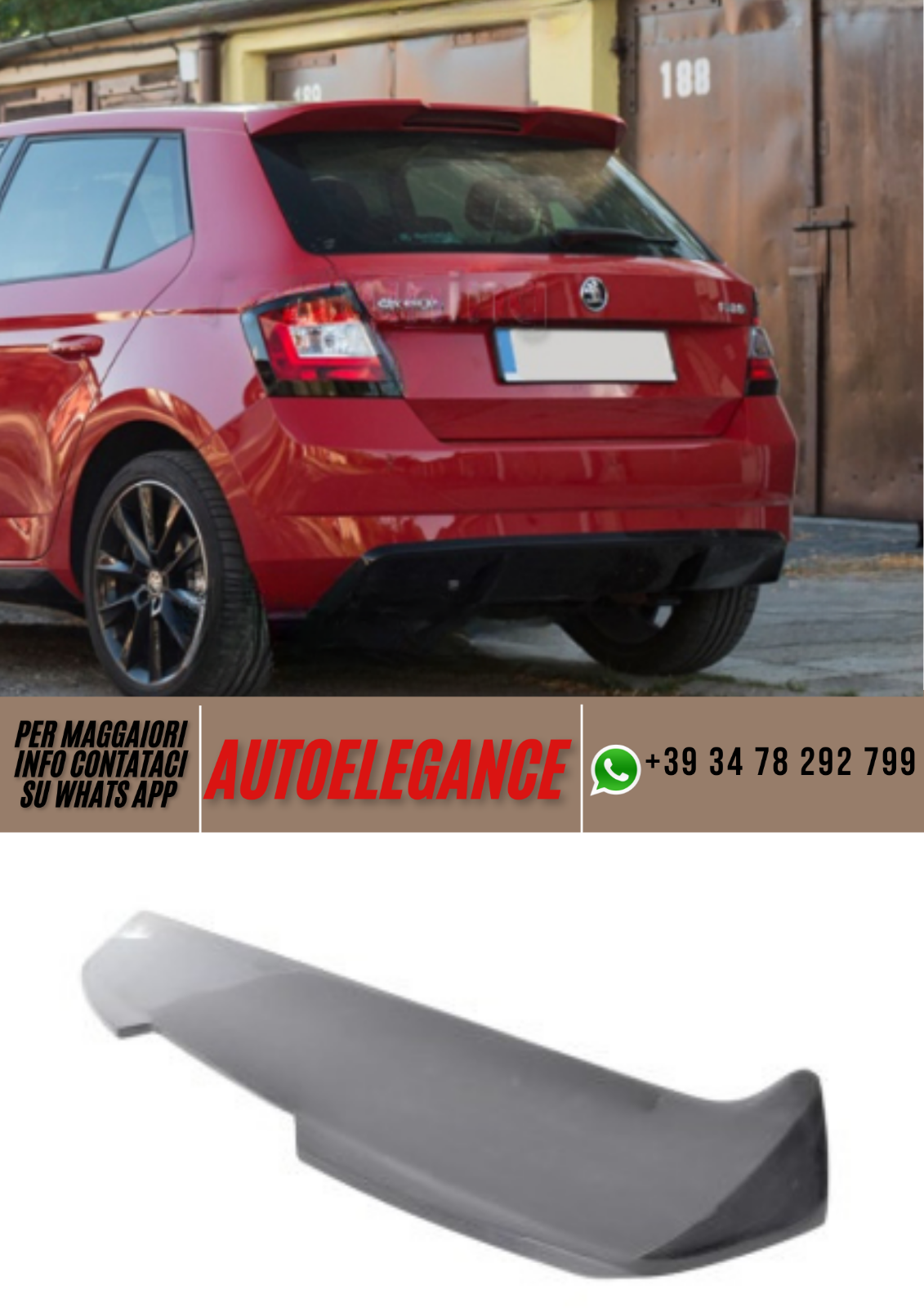 ??Spoiler  ADATTO PER SKODA FABIA 3??
