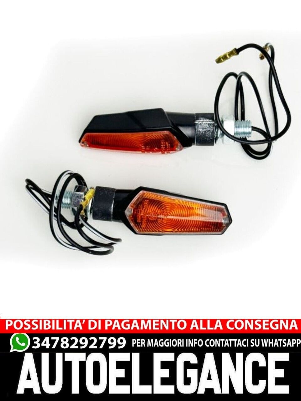 ?Set di indicatori di direzione alogeni universali per moto SLAM SMOKE con E-Mar