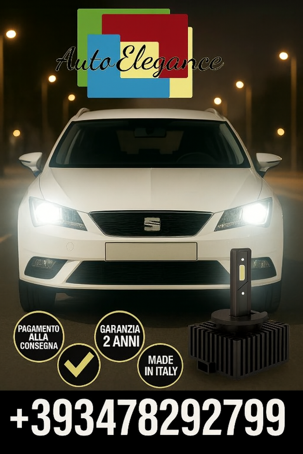 ?KIT LED D1S 6000K BIANCO CANBUS &ndash; Anabbaglianti per Seat Ibiza IV?