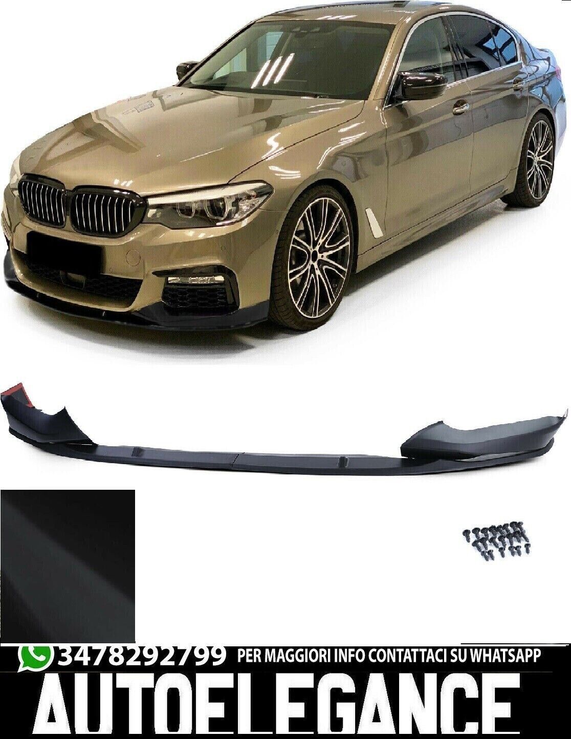 Splitter frontal negro mate apto para BMW Serie 5 G30 G31 a partir de 16 labio f