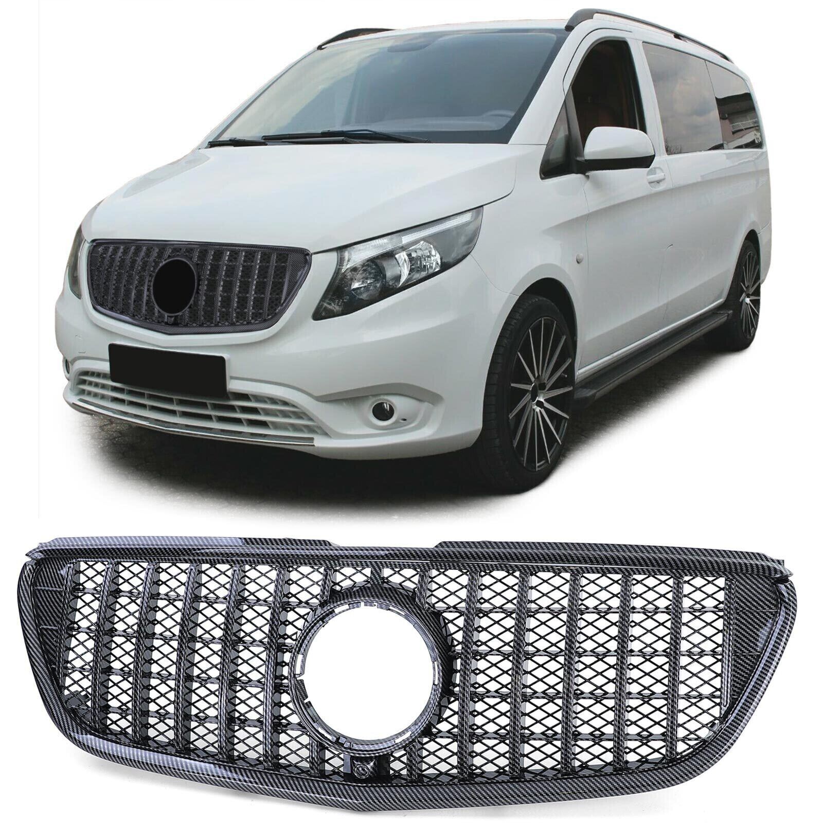Gitter Sportfahrwerk Gt Carbon-Look f&uuml;r Mercedes Vito W447 14-19