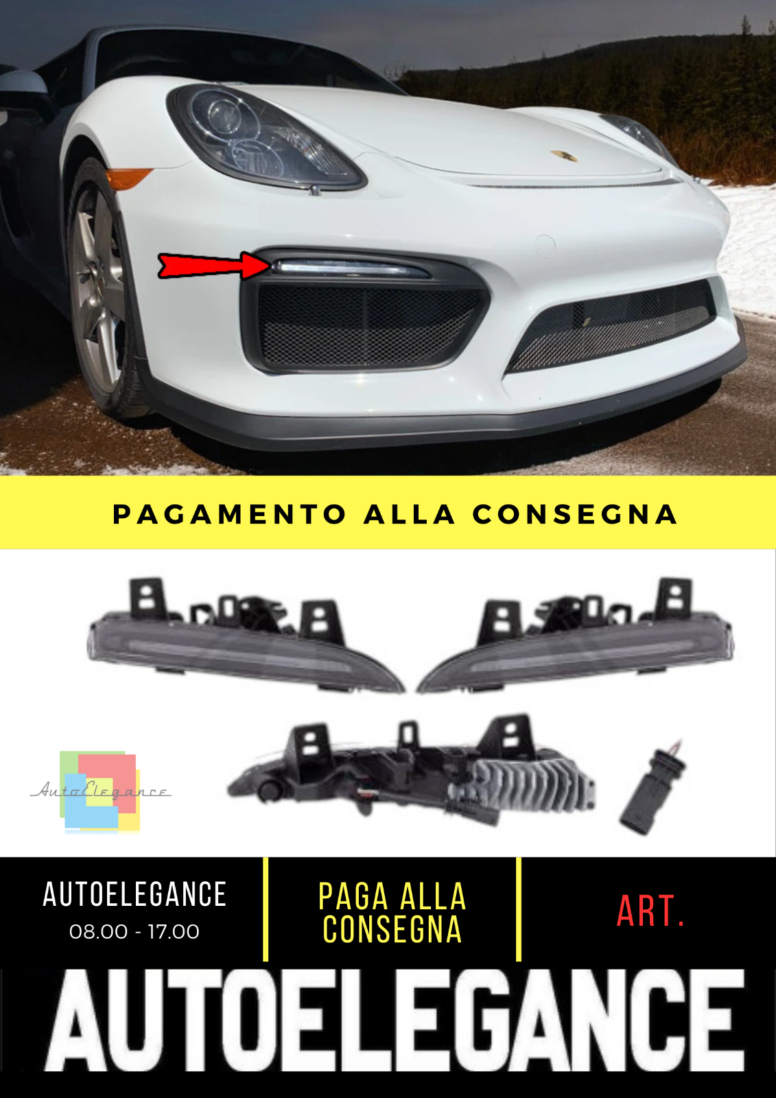 ⭐SET LUCI DI MARCIA , LUCE DI MARC ADATTO PER Porsche Cayman 13-16⭐