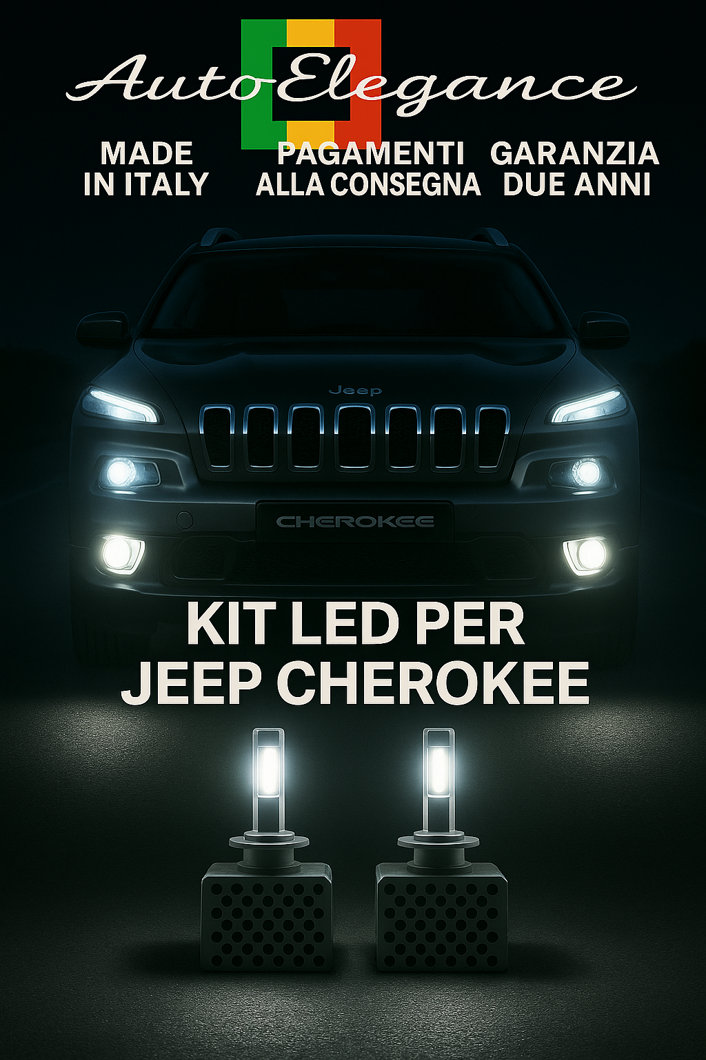 KIT LED D3S 6000K Faros Antiniebla Para Jeep Cherokee | Blanco CANBUS
