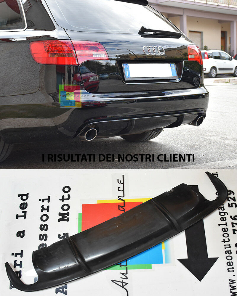Audi A6 4F C6 2005-2008 Avant Look RS6 Diffuseur Spoiler Sous Pare-Chocs Novita'