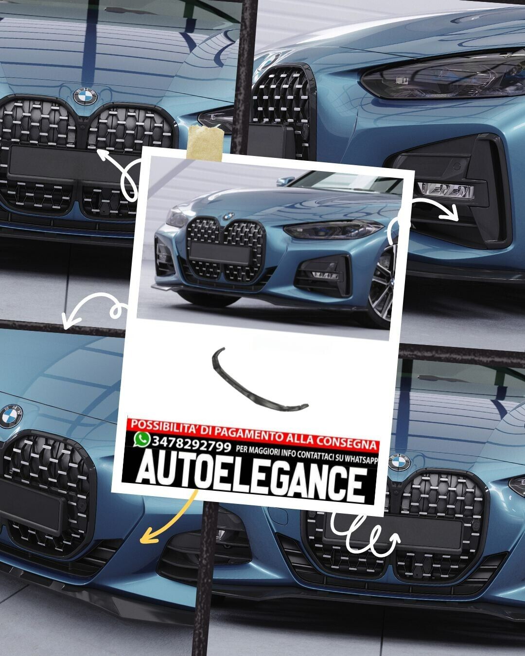 SPOILER sur mesure pour BMW S&eacute;rie 4 (G22/G23) Pack M et M440