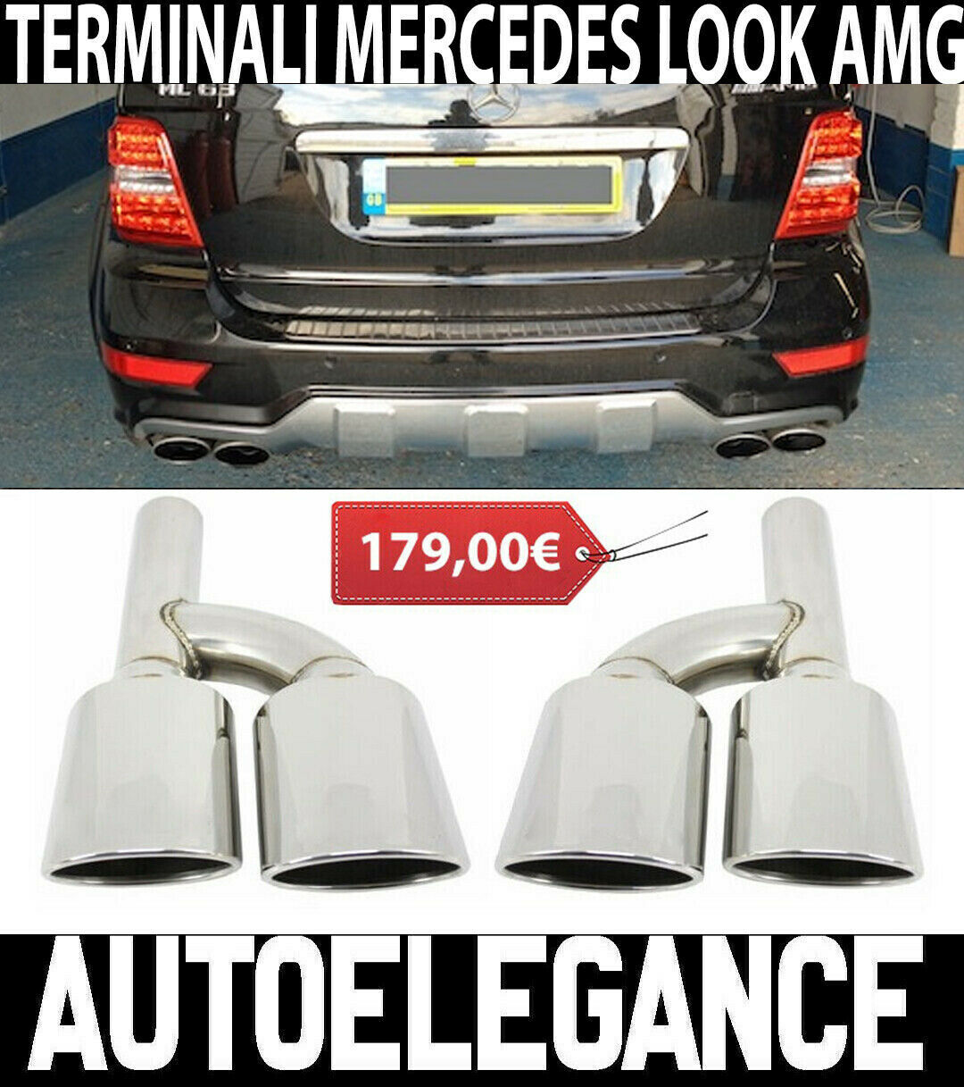 Mercedes Benz ML W164 Terminaux D&rsquo;&Eacute;chappement Isportivi Look AMG