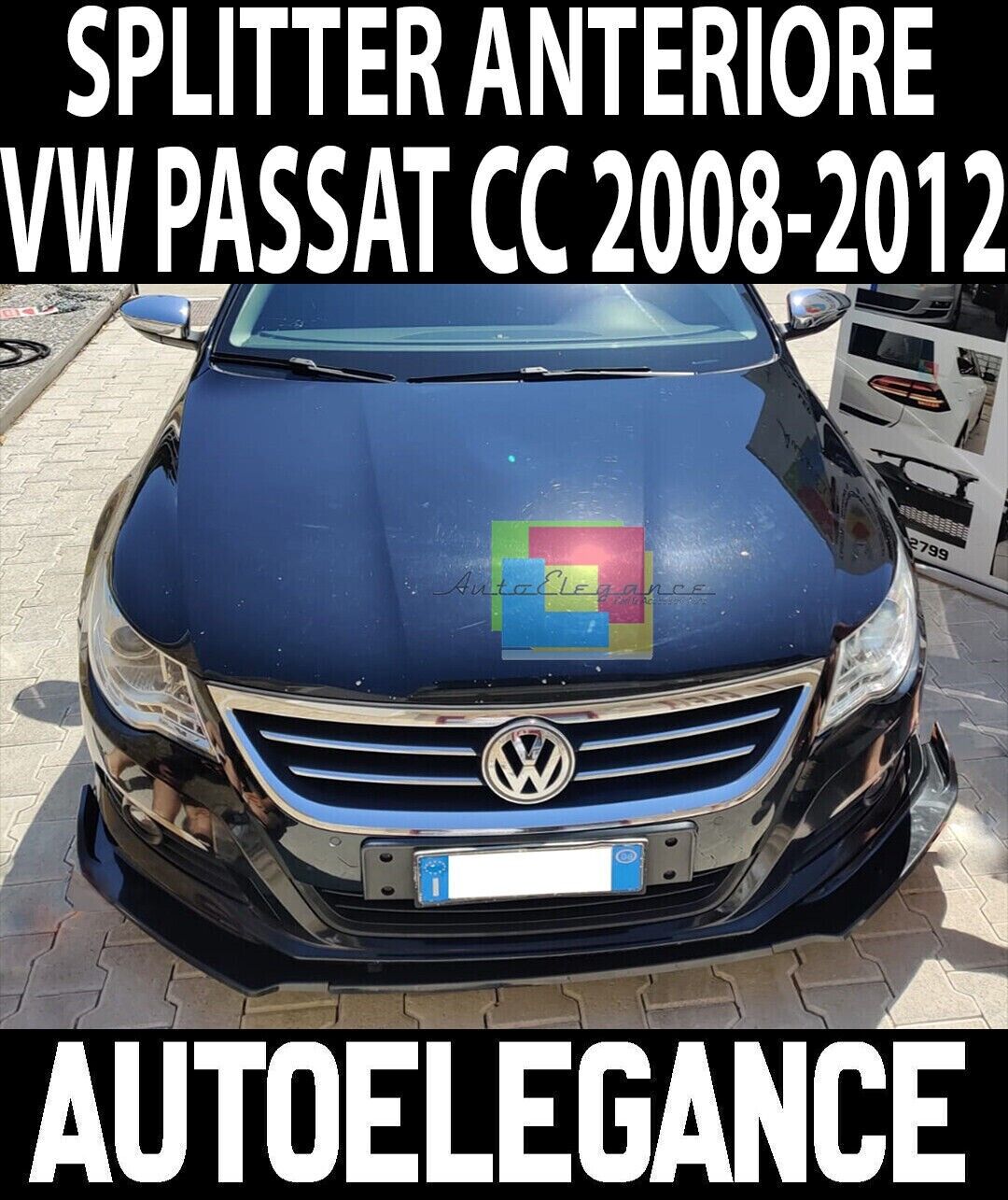 VW PASSAT CC 2008-2012 FRONTSPLITTER SPORT ABS SCHWARZ SPLITTER