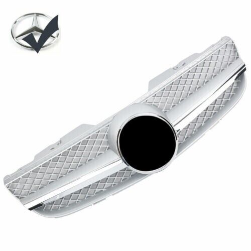 Grille Sport Grille Radiateur Adapt&eacute; pour Mercedes R230 Sl 2006-2008 Argent Cr