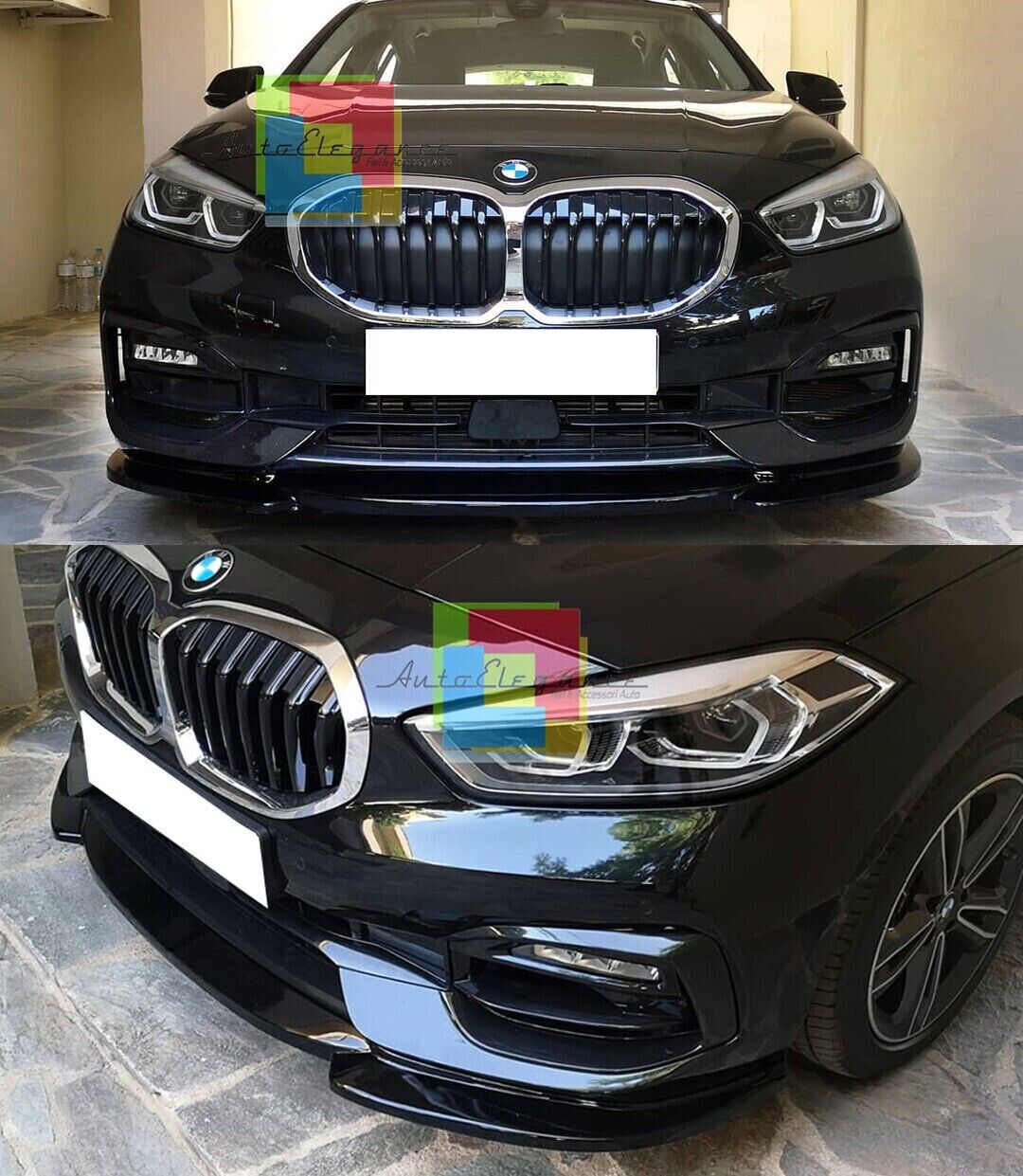 BMW 1er F40 2019+ FRONTSTO&szlig;STANGE NIEDRIGE STOSSSTANGE ABS SPORT SCHWARZ SEPARAT