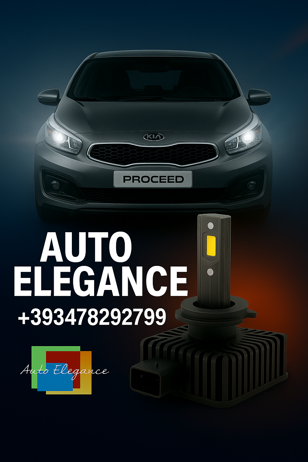 Paar Lampen D1S LED Xenon Led- F&uuml;r Kia pro Cee'D Jd MK2