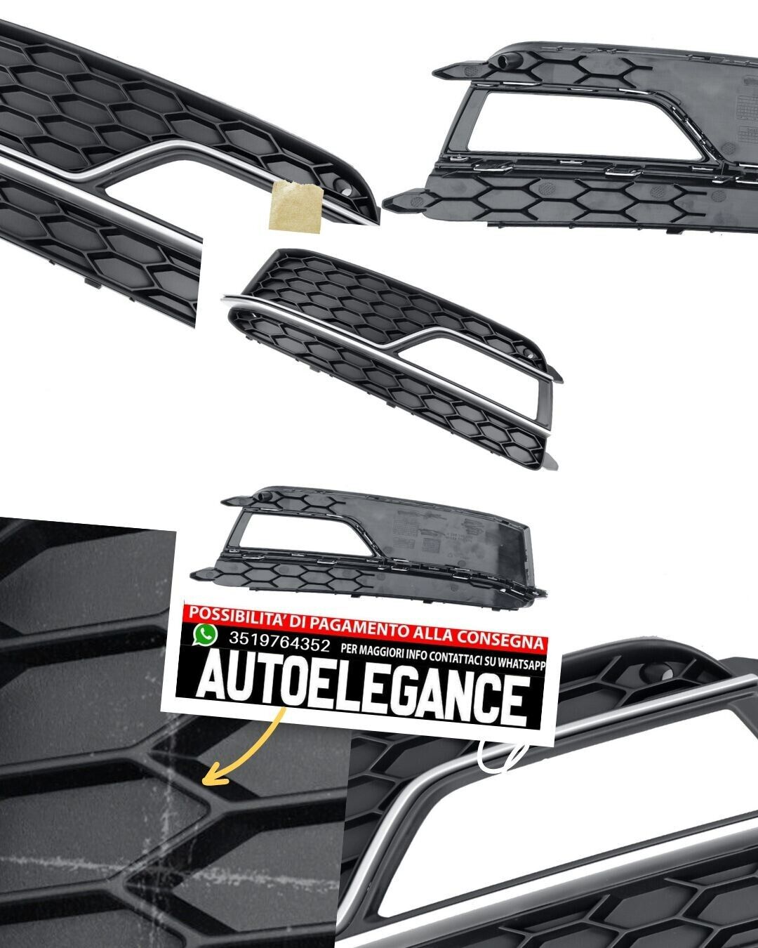 Griglia di ventilazione VA L adatta per Audi A5 8T S5 12-16